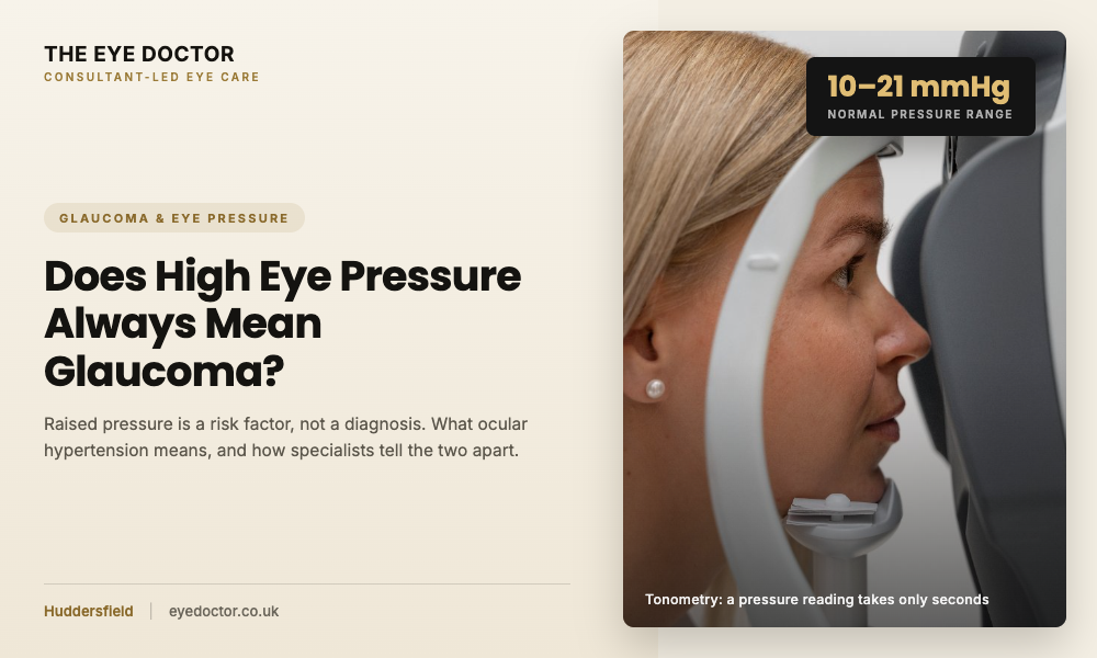 Does high eye pressure always mean glaucoma at The Eye Doctor